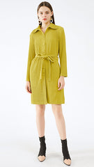 Slim trench coat women's spring 2025 Miyake solid color new Korean version slim temperament casual cotton thickened two-piece set