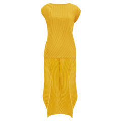 Pleated Slim Top and Skirt Set – Elegant Two-Piece Women’s Outfit