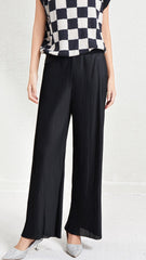 Pleated Straight-Leg Wide Pants – Loose and Elegant Women’s Bottoms