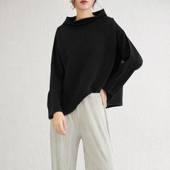 Pleats Please High-Neck Sweatshirt – Long-Sleeve Pleated Casual Top