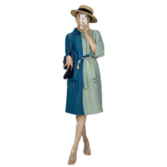 2025 Plus-Size Pleated Cardigan Dress – Loose Fit, Casual Slimming Style for Women