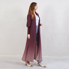 Pleated Gradient Abaya Dress – Modest and Elegant Women’s Maxi