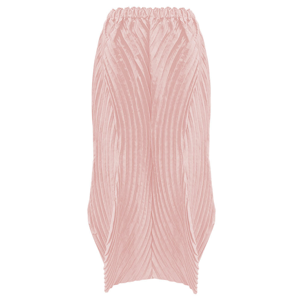 Pleated Slim Top and Skirt Set – Elegant Two-Piece Women’s Outfit