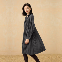 2025 Spring Autumn Mid-Length Trench Jacket – Stand Collar, Loose Fit, Zippered Casual Cardigan Style