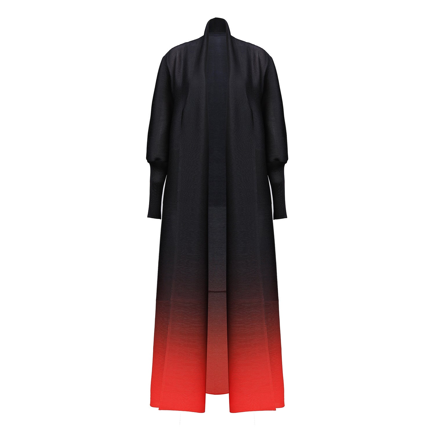 Pleated Gradient Abaya Dress – Modest and Elegant Women’s Maxi