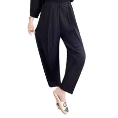 Pleated Fish Scale Harem Pants – Stylish and Comfortable Women’s Bottoms