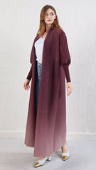 Pleated Gradient Abaya Dress – Modest and Elegant Women’s Maxi