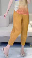 Pleated Harem Pants – Slim Fit Nine-Point Radish Style