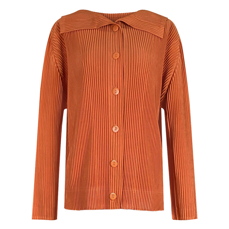 Pleats Please Two-Piece Set – Slim Pleated Jacket & Straight-Leg Pants