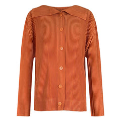 Pleats Please Two-Piece Set – Slim Pleated Jacket & Straight-Leg Pants