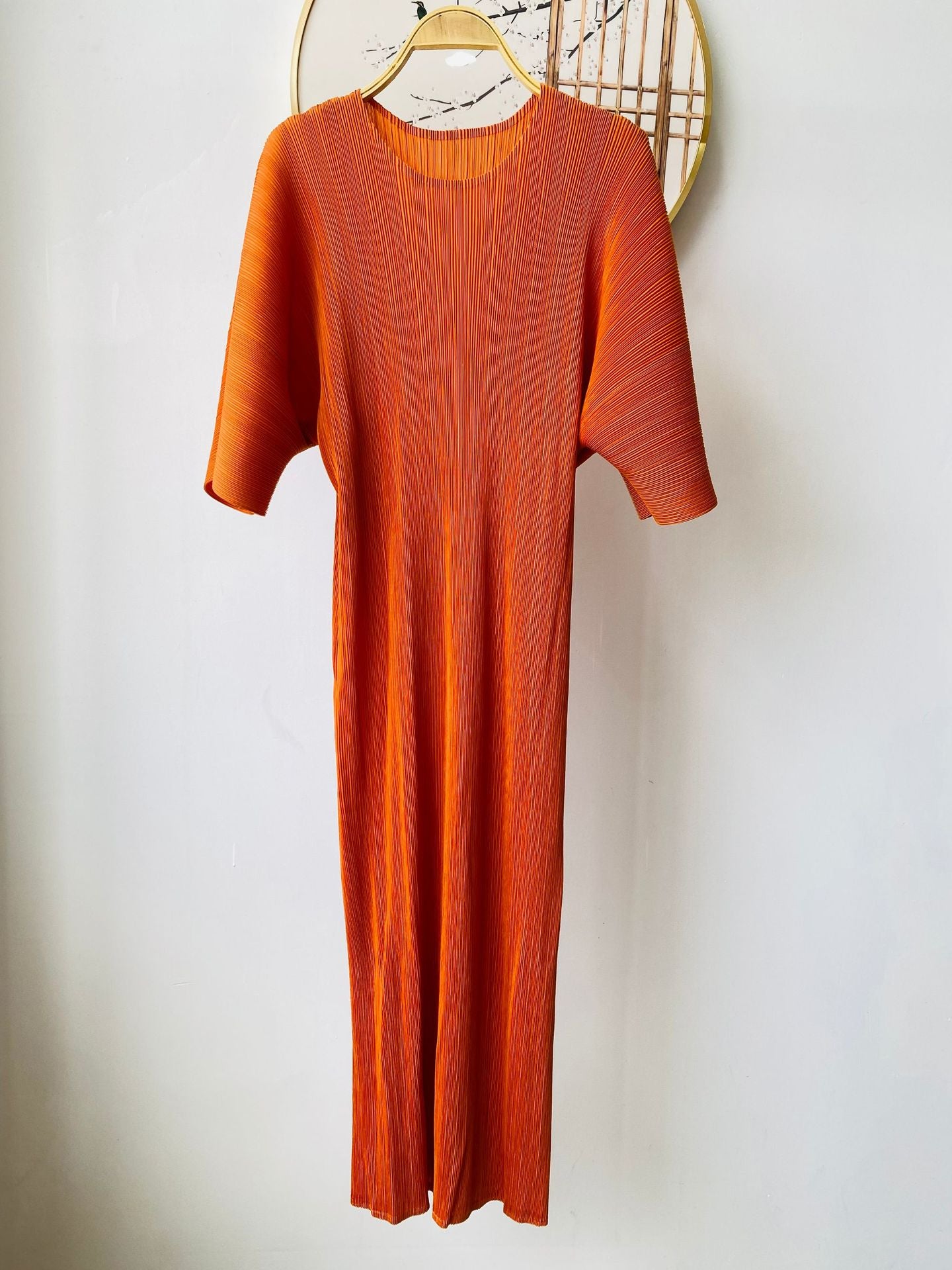 Pleated Summer Dress – Loose Fit, Casual Slimming Style for Women