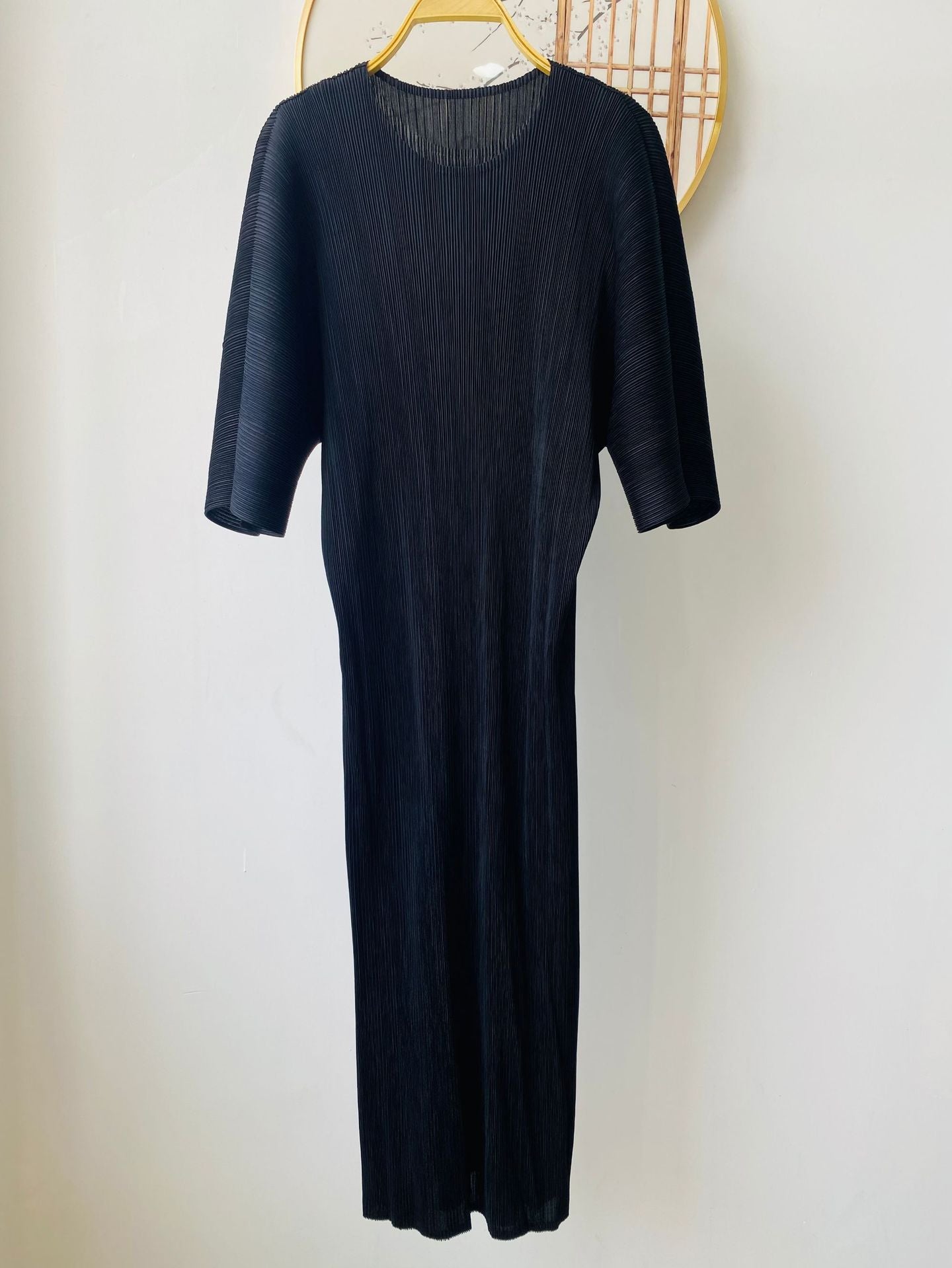 Pleated Summer Dress – Loose Fit, Casual Slimming Style for Women