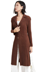 Pleated A-Line Mid-Length Trench Coat – Lace-Up Waist Women’s Outerwear