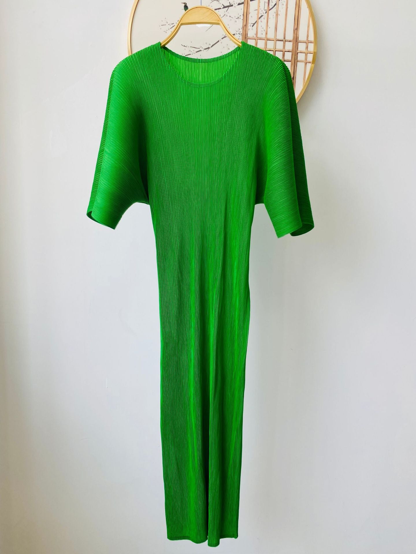 Pleated Summer Dress – Loose Fit, Casual Slimming Style for Women
