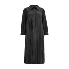 Fall New Pleated Mid-Length Jacket – High-End French Retro Trench Coat