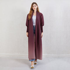 Pleated Gradient Abaya Dress – Modest and Elegant Women’s Maxi