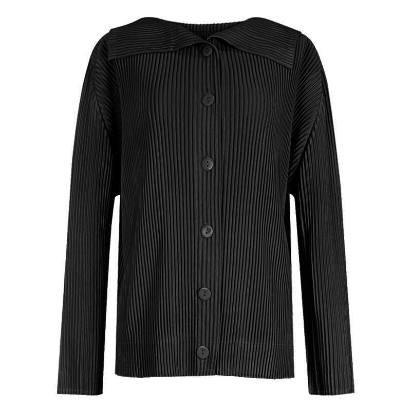 Pleats Please Two-Piece Set – Slim Pleated Jacket & Straight-Leg Pants
