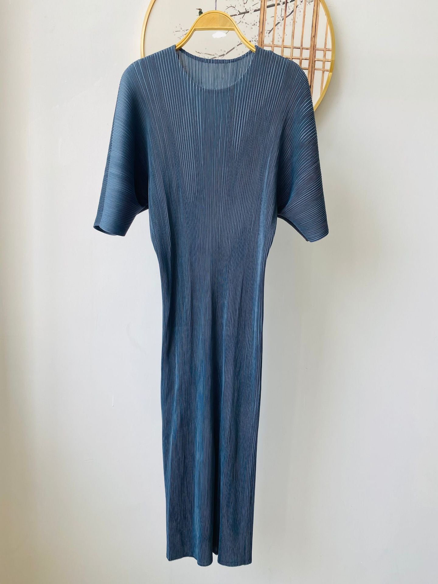 Pleated Summer Dress – Loose Fit, Casual Slimming Style for Women