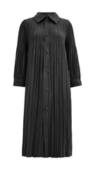Fall New Pleated Mid-Length Jacket – High-End French Retro Trench Coat