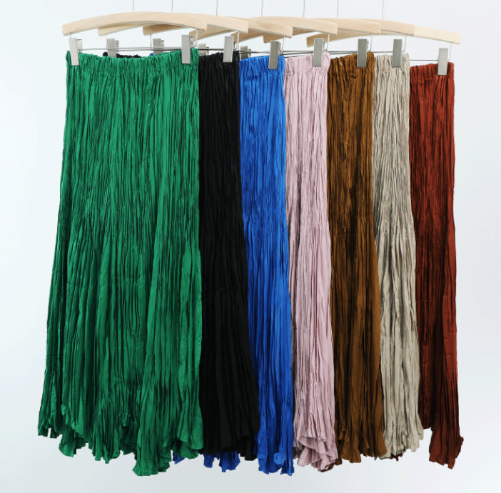 Pleats Please A-Line Swing Skirt – Mid-Length Elegant Pleated Style